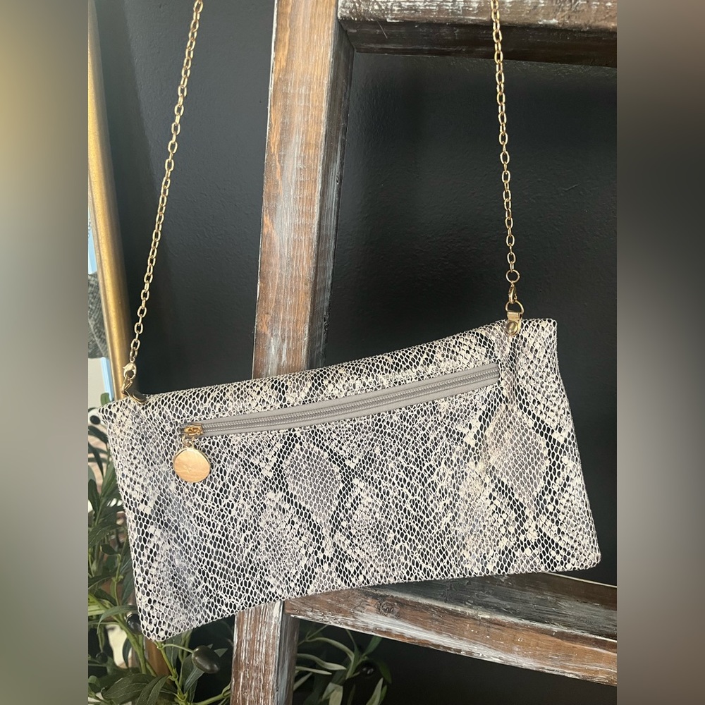 Black and white crossbody